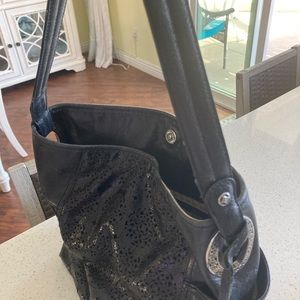 Brighton black leather bag